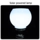 thumbnail image 2 of Lámpara de pilar solar LED de 200 mm para pared, luz redonda para exteriores (blanca), 2 of 6