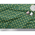 thumbnail image 3 of Soimoi Green Poly Georgette Fabric Pine Fruits Print Fabric by the Yard 42 Inch Wide, 3 of 3