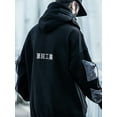 thumbnail image 4 of NIEPCE INC Streetwear Techwear Kanji Embroidery Turtleneck Hoodie (Men's), 4 of 4