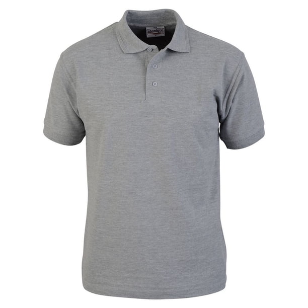 Absolute Apparel - Polo Precision para hombre (Gris Sport)