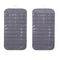 thumbnail image 2 of Jewelry Hanging Non-Woven Organizer Holder 80Pockets Curved Print, 2 of 9