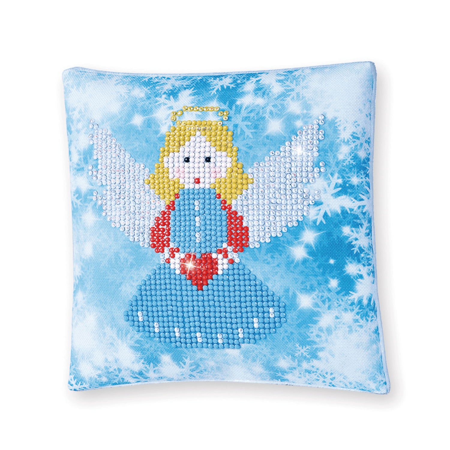 Diamond Dotz Kits - Christmas Angel Pillow Diamond Painting Artwork Kit, Christmas Diamond Art, Diamond Dotz Kits for Adults, Diamond Painting Angels, Angels Diamond Painting, Diamond Art Christmas