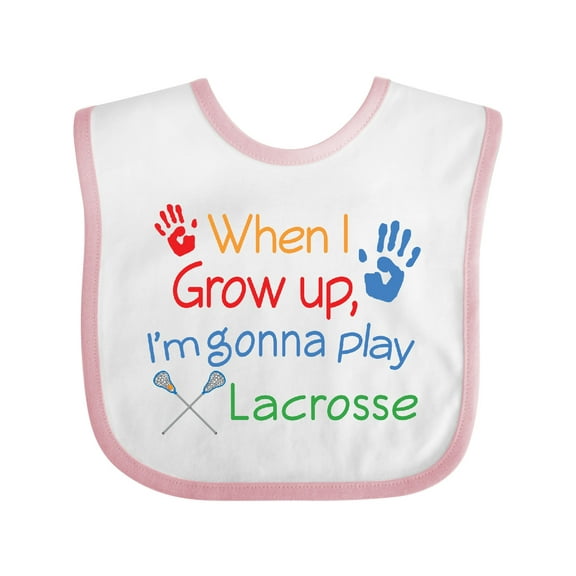 Inktastic Lacrosse Baby Boys or Girls Baby Bib