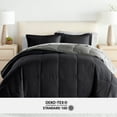 thumbnail image 6 of Noble Linens 5 Piece Bedding Bundle, Reversible Comforter and Patterned Sheet Set, Twin, 6 of 7