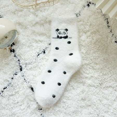 

Pattern Warm Color Crew Socks Ladies Floor Sleep Socks