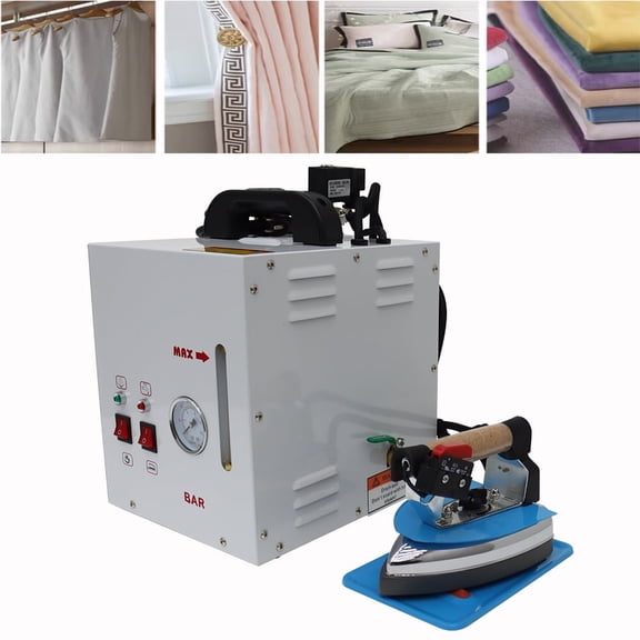 Industrial Steam Iron Curtain Hanging Bottle Steam Electric Iron Boiler with 1 Gal Tank 110V