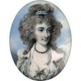 thumbnail image 2 of George Engleheart 15x18 Gold Ornate Wood Frame and Double Matted Museum Art Print Titled - Portrait of a Lady (circa 1780-1795), 2 of 4