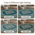 thumbnail image 7 of ODIKA 2'x3' Washable Throw Rug Traditional Oriental Symmetrical Design Transitional Decor for Hallway, Study Room, Non-Slip Low Profile, Flatwoven, 7 of 7