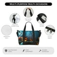thumbnail image 3 of Travel Duffle Bag Spooky Halloween Travel Tote Bags Carry on Luggage Waterproof Weekender Bags with Top Handle Adjustable Shoulde Strap for Travel Gym, 3 of 5