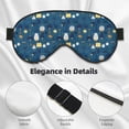 thumbnail image 2 of Rocae Various Lights for Mask for Women Men, Luxury Eye Cover Eye Shade with Adjustable Strap for Travel, Nap, Meditation, 2 of 7