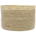 thumbnail image 4 of Northlight Set of 3 Twisted Weave and Zig Zag Sewn Seagrass Storage Baskets 16.5", 4 of 6