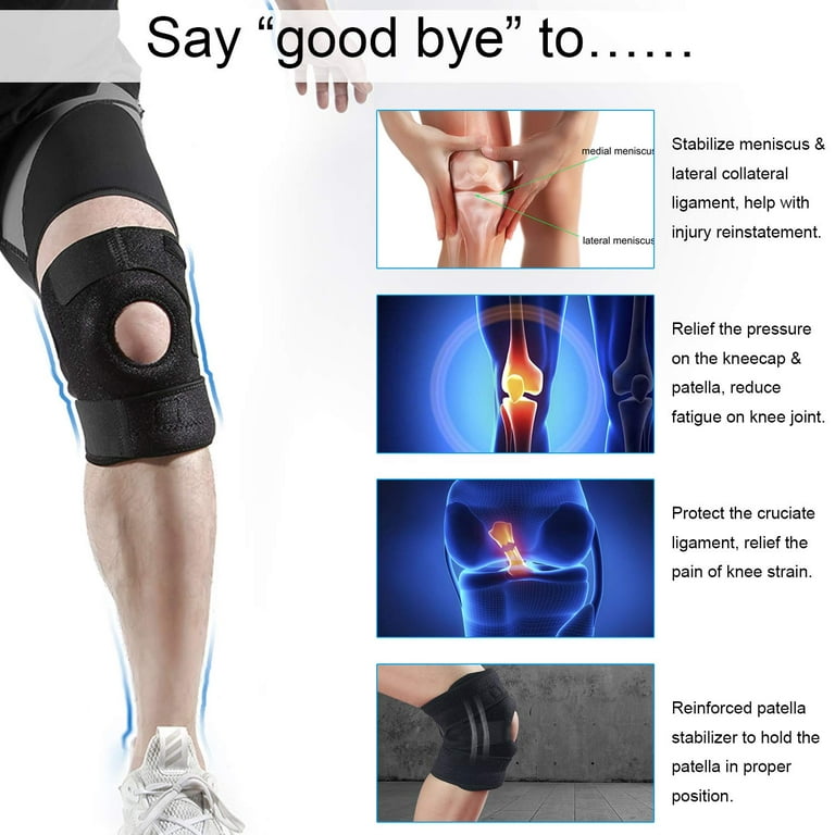 Knee Brace Support - Relieves ACL, LCL, MCL, Meniscus Tear