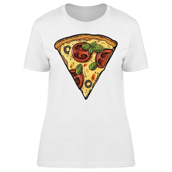Slice Pizza Margherita Tee Women's -Image by Shutterstock