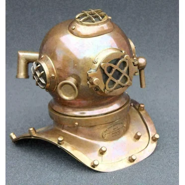 Vintage Brass Deep Sea US Navy Mark V Diving Marine Scuba Divers Helmet