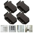 thumbnail image 3 of Yardwe Push to Open Cabinet Latch Coffee Abs 5Pcs 2.8x1.7in, 3 of 9