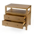 thumbnail image 2 of Butler Specialty Company Celine 2 Drawer Wood Wide Nightstand - Natural, 2 of 7