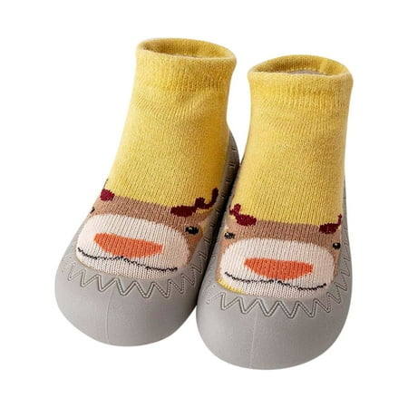 

TAIAOJING Autumn And Winter Comfortable Baby Toddler Shoes Cute Cartoon Monster Shape Children Cotton Warm Breathable Soft Non Slip Floor Sneakers For 2-2.5 Years