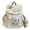 White, variant on Y2K Backpack 14.96 Inch Nylon Polka Dot Lace Large Capacity for Shopping Outdoor Family Outings (Yellow)