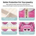 thumbnail image 3 of Pink Monkey Travel Portable Square Jewelry Organizer with Ring, Earring, Necklace, and Bracelet Storage - Suitable for Girls and Women, 3 of 6