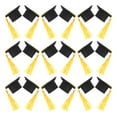 thumbnail image 4 of BRIGHTFUFU Capacitación de graduación de 24 piezas Toppers Mini Grad Cap con Tassel 2025 Graduación Cupcake Toppers Clase de 2025 Decoraciones de pasteles para favores de fiesta de graduación Amarillo, 4 of 8