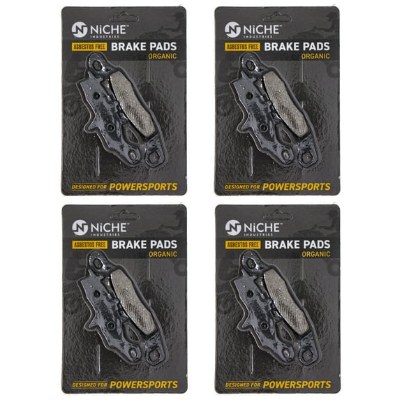 Niche Front Brake Pad Set for Suzuki RM85 RM100 Organic Motorcycle 4 Pack 519-KPA2546D