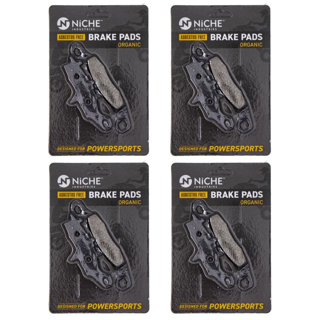 Niche Front Brake Pad Set for Suzuki RM85 RM100 Organic Motorcycle 4 Pack 519-KPA2546D