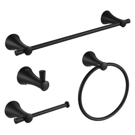 PARLOS 4 - Piece Bathroom Hardware Set,Matte Black