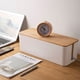 thumbnail image 1 of Caja De Almacenamiento La caja de almacenamiento de cables oculta la caja de almacenamiento del cable del cargador de la regleta de alimentación para el uso en el hogar de la oficina Likrtyny Para estrenar, 1 of 8