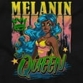 thumbnail image 2 of Cute Motivational Melanin Queen Womens Slim Fit Graphic Tee Brisco Brands S, 2 of 3