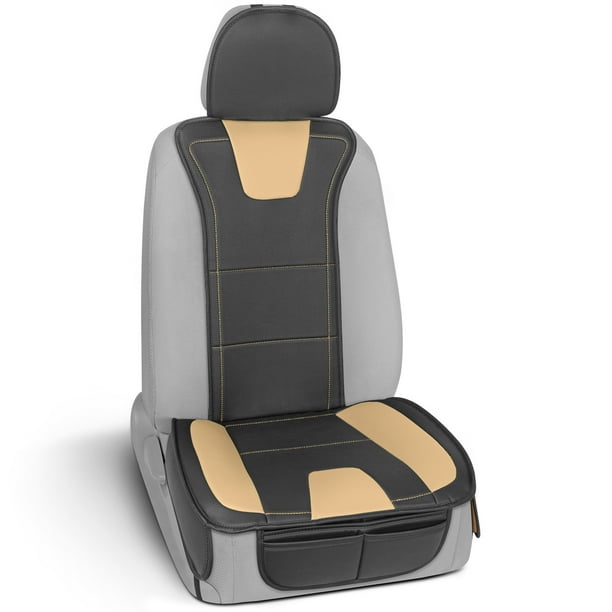 Motor Trend Duraluxe Faux Beige Leather Seat Cover For Car Truck Van Suv 1 Piece - Motor Trend Premium Faux Leather Car Seat Covers Motor Trend Duraluxe Faux Beige Leather Seat Cover For Car Truck Van Suv 1 Piece - Motor Trend Premium Faux Leather Car Seat Covers