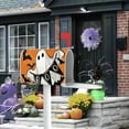 thumbnail image 6 of Halloween Ghost Boo Mailbox Cover Magnetic Standard Size 20.5" x 18", Spooky Bat Spider Web Decorative Post Letter Box Wrap Decor, Funny Orange Garden Yard Outdoor Decoration, 6 of 6
