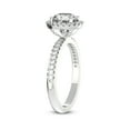 thumbnail image 3 of IGI Certified 3 Carat Cushion Shape Lab Grown Diamond Engagement Ring | 14K White Gold | Elle Classic Halo Diamond Ring | FG-VS1-VS2 Quality Friendly Diamonds, 3 of 6