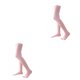 thumbnail image 2 of Qarigey 1 par de calcetines hasta la rodilla para mujer de 32 cm, estilo pijo antideslizante, medias hasta el muslo Rosa 2Conjunto, 2 of 6