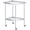 Double layer with wheels-24*24*35in, variant on 2 Tier Stainless Steel Table 24x24 Inch Small Commercial Kitchen Prep Table with Adjustable Storage Shelf, Glooves & Dishcloth, Heavy Duty & Rust Resistant, for Home Restaurant
