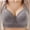 Gray, variant on Women Sports Bra Seamless Comfort Bras Padded Ladies Tops Adjustable Strap Bralettes Vest Style Athletic Wireless Wrap Chest Crop Top for Yoga Fitness Beige M