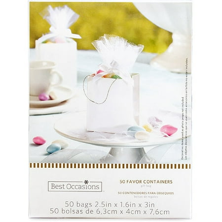 Best Occasions Gift Bag Favor Bag 50 Count