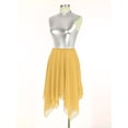 thumbnail image 4 of Nyeemya Womens Praise Contemporary Dance Dress Metallic Sleeveless Liturgical Dance Dress Tunic Yellow XL, 4 of 7