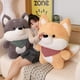 thumbnail image 2 of Peluches de perro Shiba Inu de 50/70/90CM, lindo Shiba Inu marrón con pañuelo, juguetes suaves de peluche para niños, almohada Kawaii para niños, regalos, 2 of 5