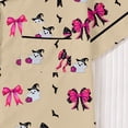 thumbnail image 6 of Bobifish Toddler Girls Sleep Sets Halloween Print Lapel Button Down Short Sleeve Tops&Shorts PJS Children Girls Home Clothes, 6 of 9