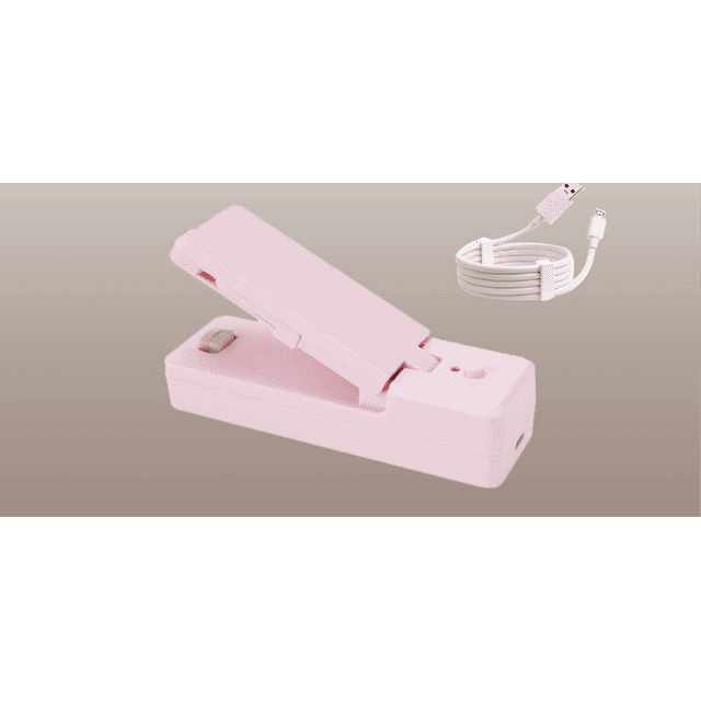 Mini Scelleuse de Sacs, 2 en 1 Scelleuse et Coupeur Thermique, Scelleuse Alimentaire Portable Scelleuse de Sacs Mini USB Portable, Scelleuse de Sacs à Puces