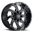 thumbnail image 2 of LUXXX HD Alloy Rims LHD12 22X12 6135/139.7 -44 106.1 Gloss Black Milled, 2 of 2