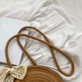 thumbnail image 4 of Bolsas cruzados con forma de sombrero, Bolsa tejido informal con lazo para mujer para fiestas navideñas (caqui) Ndcxsfigh Para Estrenar, 4 of 9