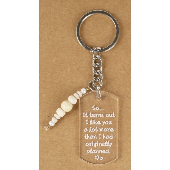 Inkdotpot Funny Keychain So It Turns Out I Like You A Lot More Than I Had Originally Planned. Acrylic Engraved Keychain Valentine Love Gift