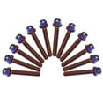 thumbnail image 1 of Unique Bargains 12Pcs Coloré Titane Alliage Moto Hexagone Boulons Fixation M6 x 45mm, 1 of 2