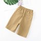 thumbnail image 5 of Pantalones de Uniforme Escolar de Niños Pantalones Cortos de Uniforme Escolar de Color Sólido Pantalones Medios de Estudiantes Pantalones de Cinco Piernas Casual Cintura Elástica Completa, 5 of 8