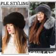 thumbnail image 5 of 4 Pcs Women's Winter Faux Fur Bucket Hat, Fluffy Fuzzy Fisherman Mongolian Cap Beanie, Warm Hat for Outdoor, 5 of 13