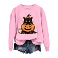 thumbnail image 4 of MVRLSH Women's Halloween Graphic Print Long Sleeve Pullover Sweater Size - L, 4 of 6
