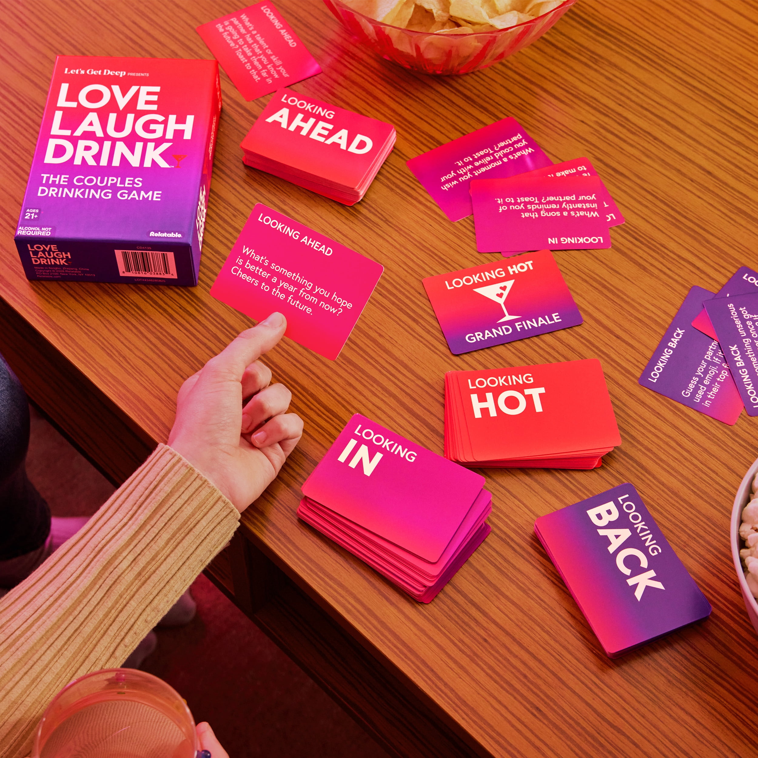 Love Laugh Drink by What Do You Meme? – A Fun and Romantic Drinking Game for Couples, Great for Date Night and Adult Party Games