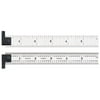 Starrett H604R-6 Spring Tempered Steel Rule With Inch Graduations With Reversible Hook, 6" Length, 3/4" Width, 3/64" Thickness