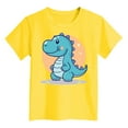 thumbnail image 4 of Gubotare Cute T Shirts for Girls Girls' Shirt Casual Short Sleeve Fashion T Shirt for Girls Kids' Graphic Tee Youth Top (Yellow,Size 7-8 Years), 4 of 4